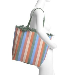 NEW Striped Shiraleah Tote Bag